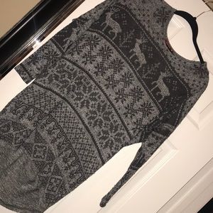 Christmas grey sweater